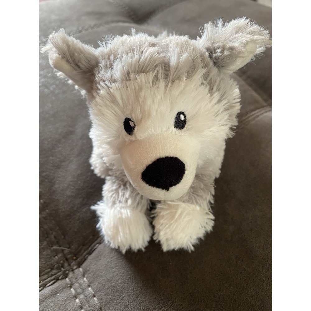 Warmies Husky Dog Plush Soother Buddy Junior Lavender Scent Weighted 9 Inch
